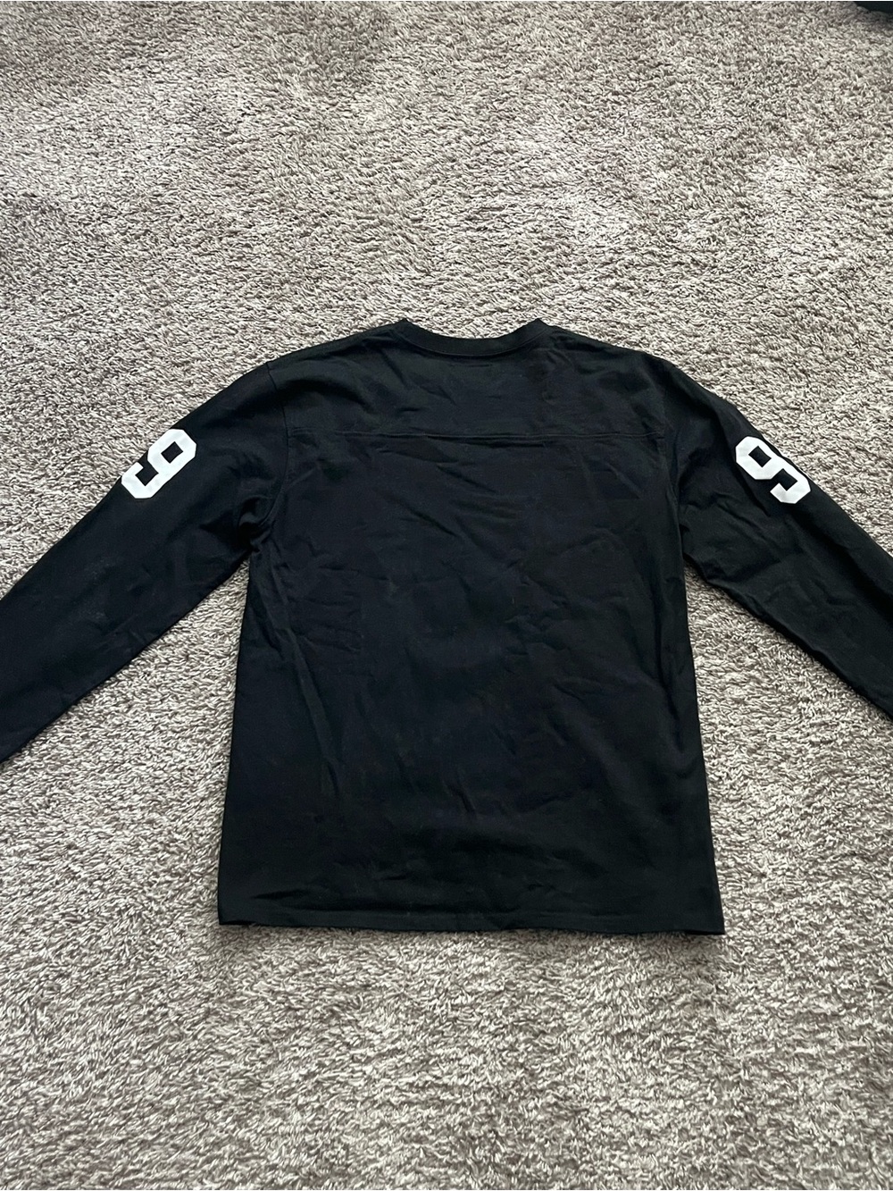 Supreme Black Crewneck Longsleeve with White '99 Graphic - Picture 3 of 4